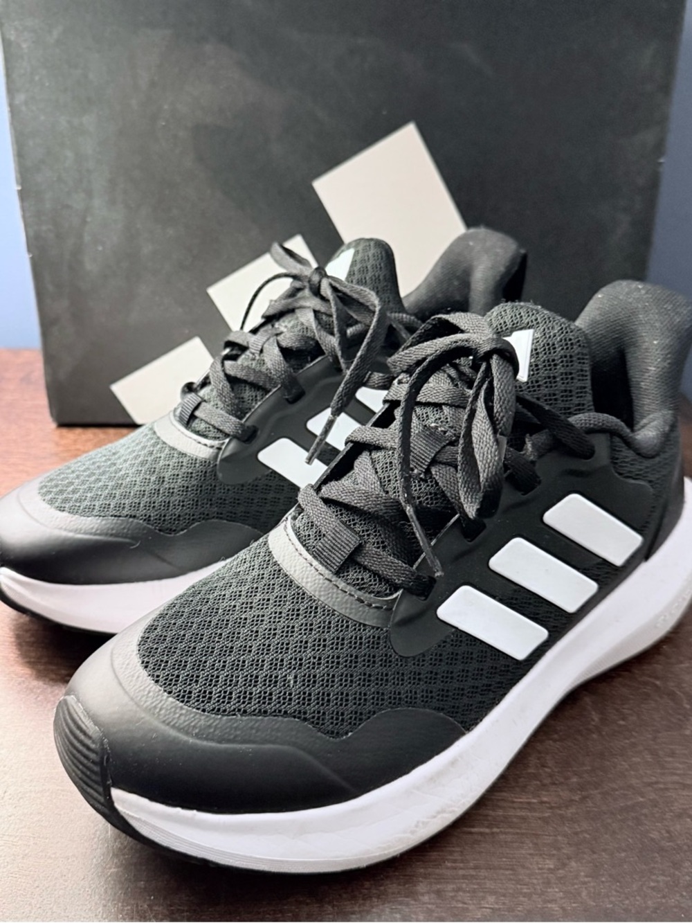 adidas Black and White Kids Sneakers